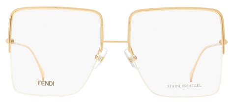 Fendi Women's Square Eyeglasses FF0422 DDB Copper